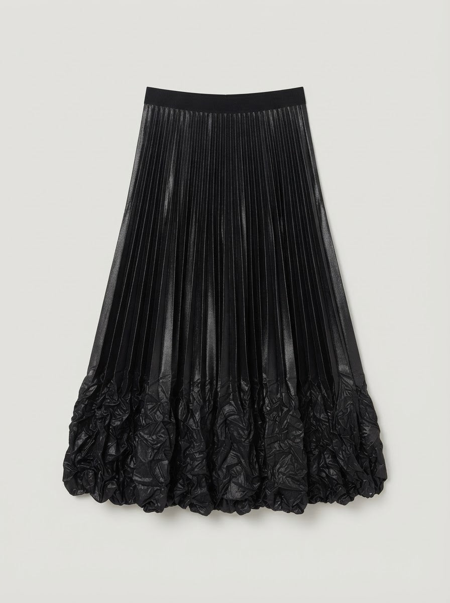 Lennox Pleat skirt in black