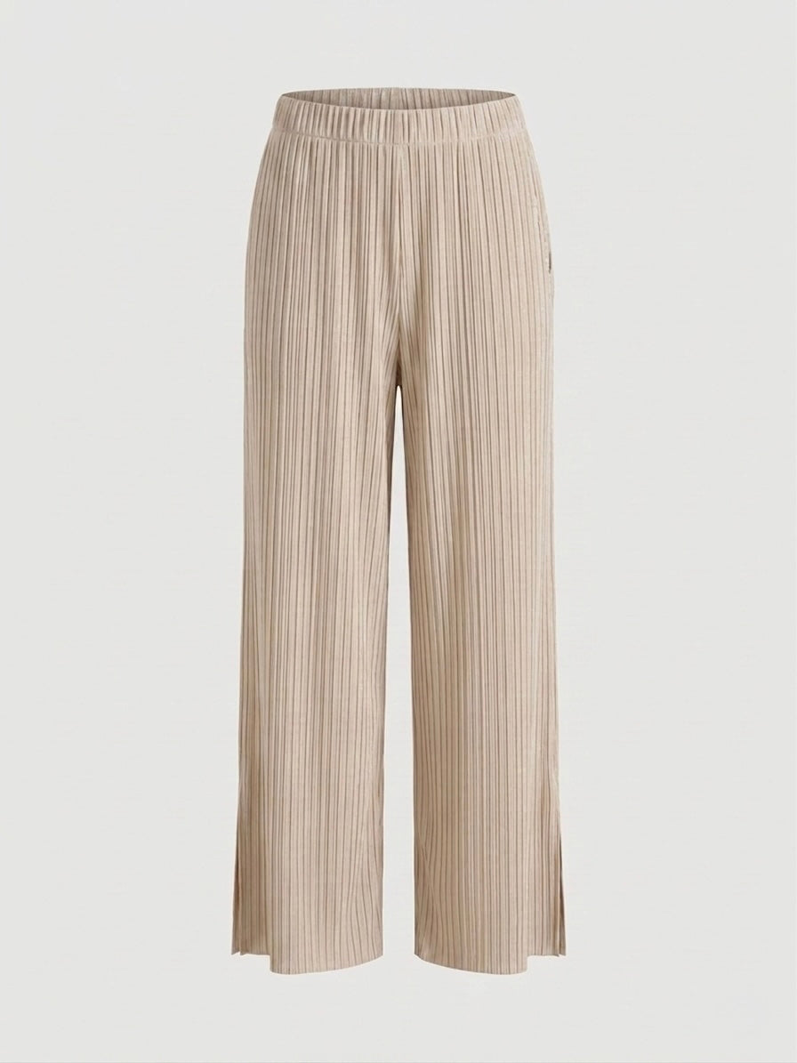 Logan - Pleated split ankle trouser