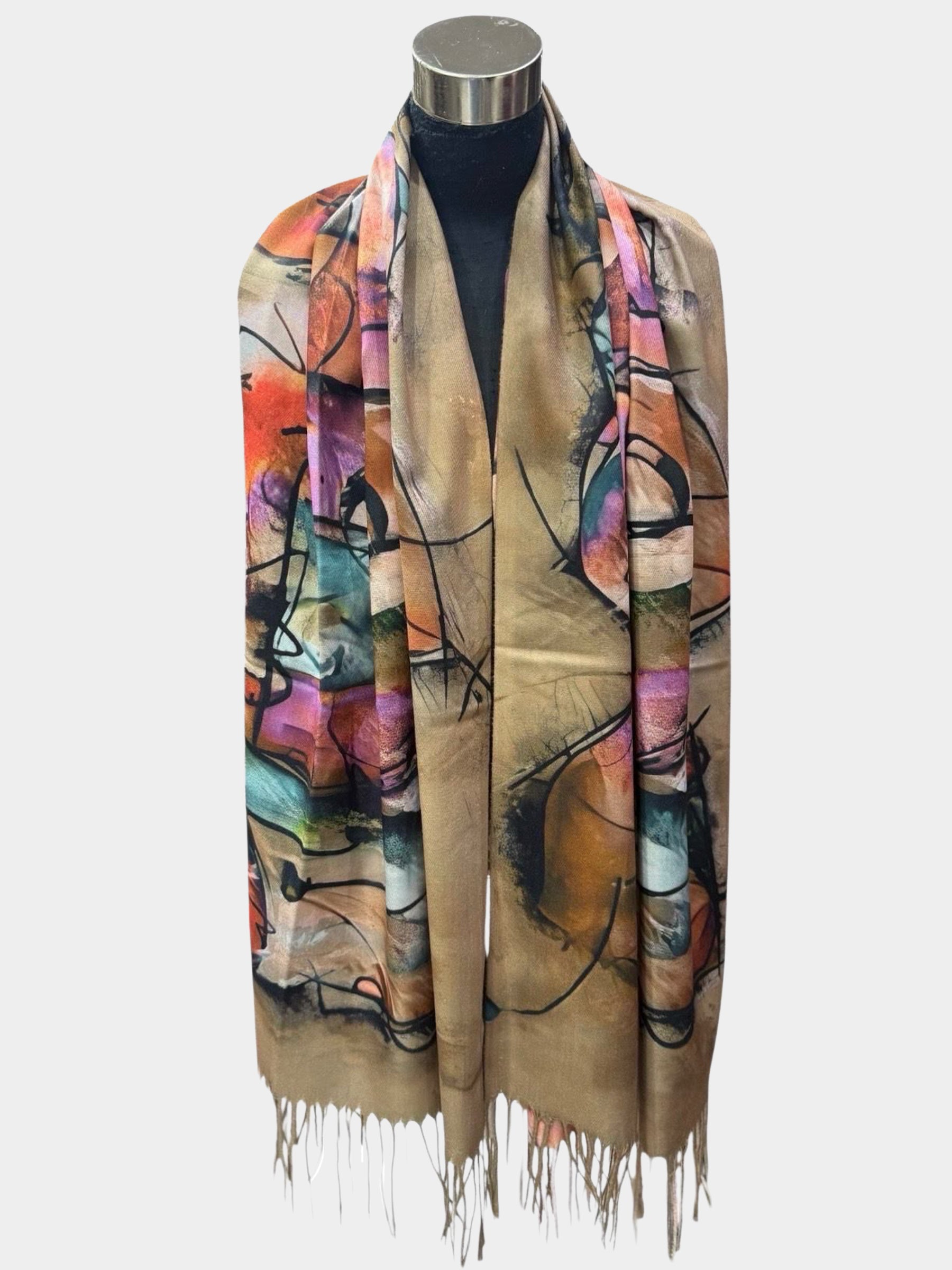 Alma - Abstract print scarf