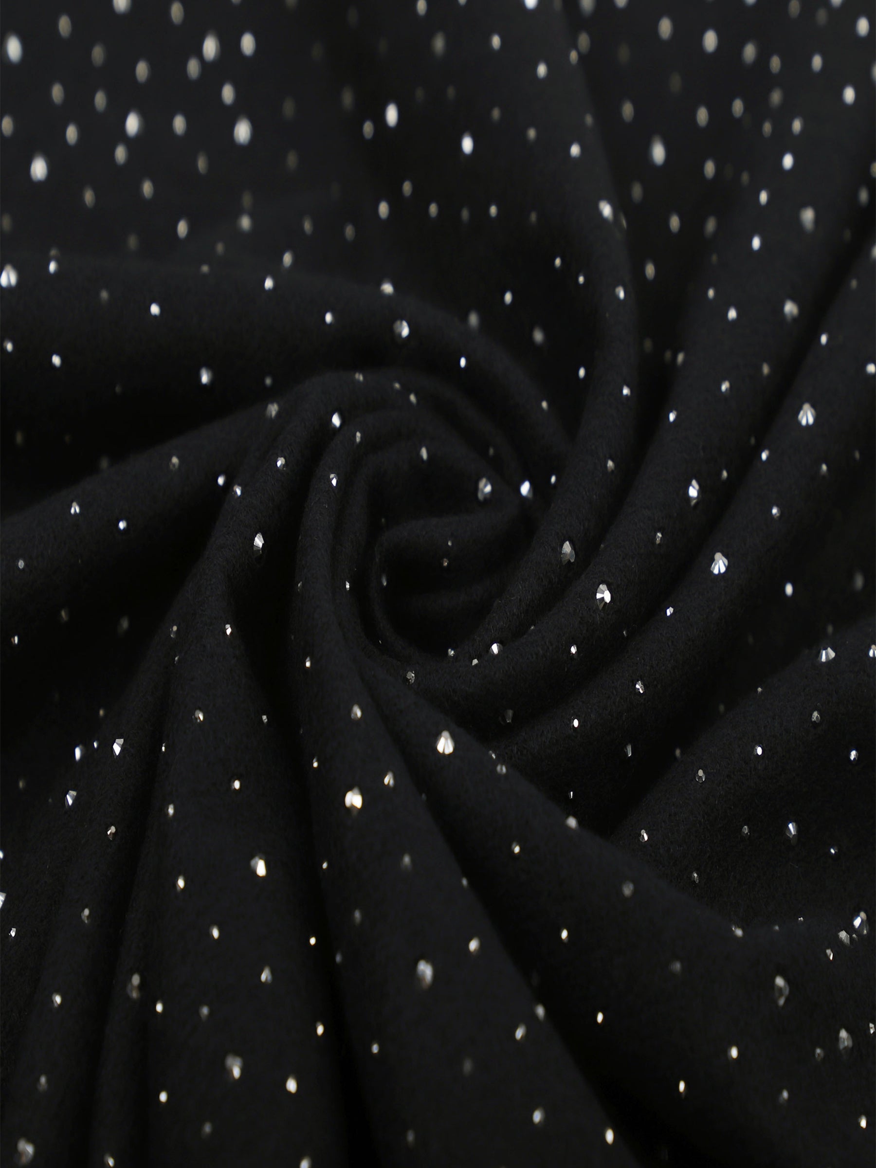 Sparkle - Embellished wool blend scarf