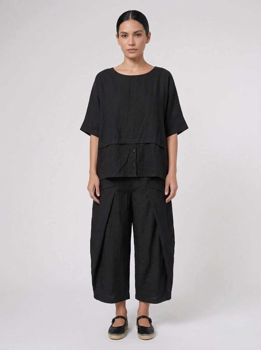 Debbie - Cotton & Linen blend top