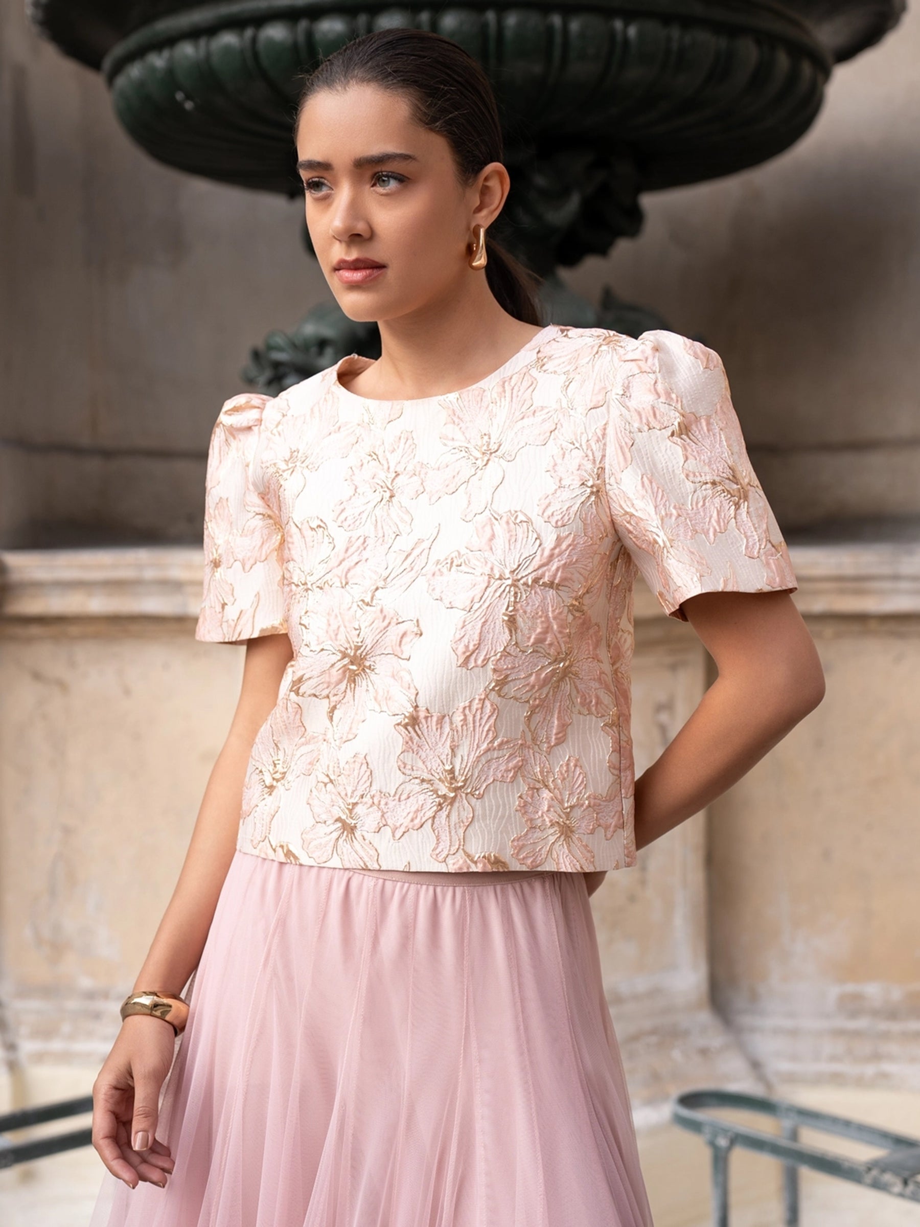 Shayla - Brocade top
