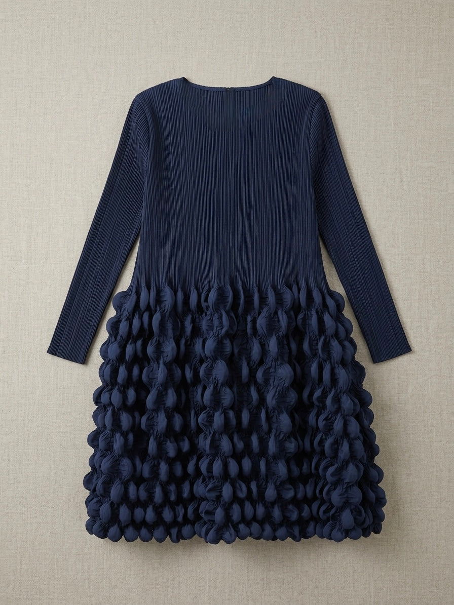 Marsha - Bubble pleat midi jacket