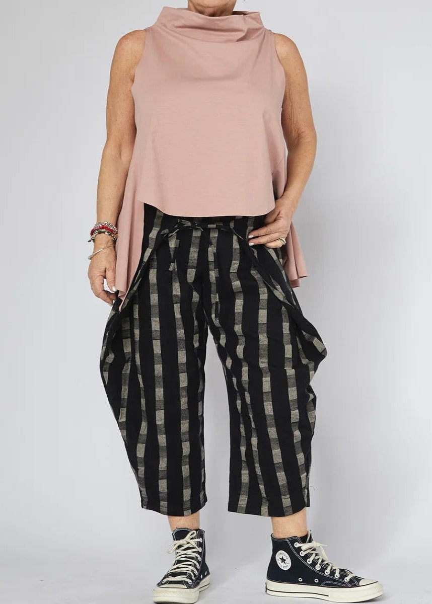 Cheski - Check wrap trouser