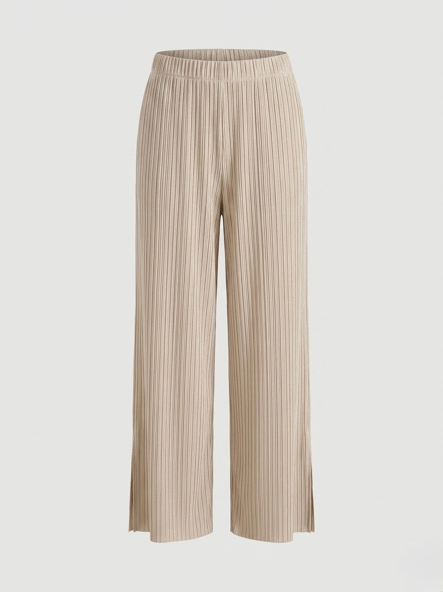 Logan - Pleated split ankle trouser
