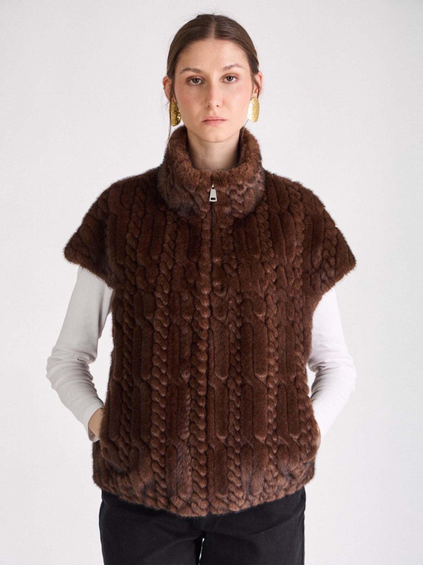 Amanda - Faux fur gilet