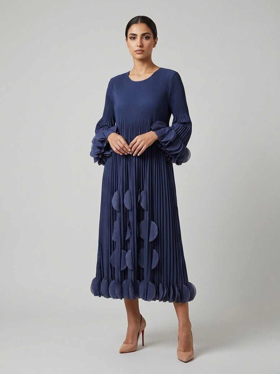 Ria ruffle pleated dress_(1)