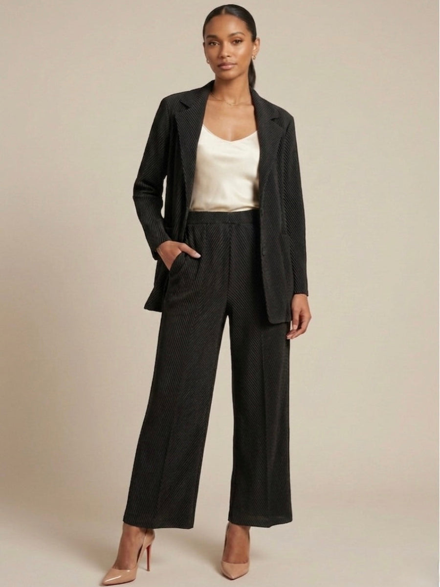 Abel - Chevron pleated trouser