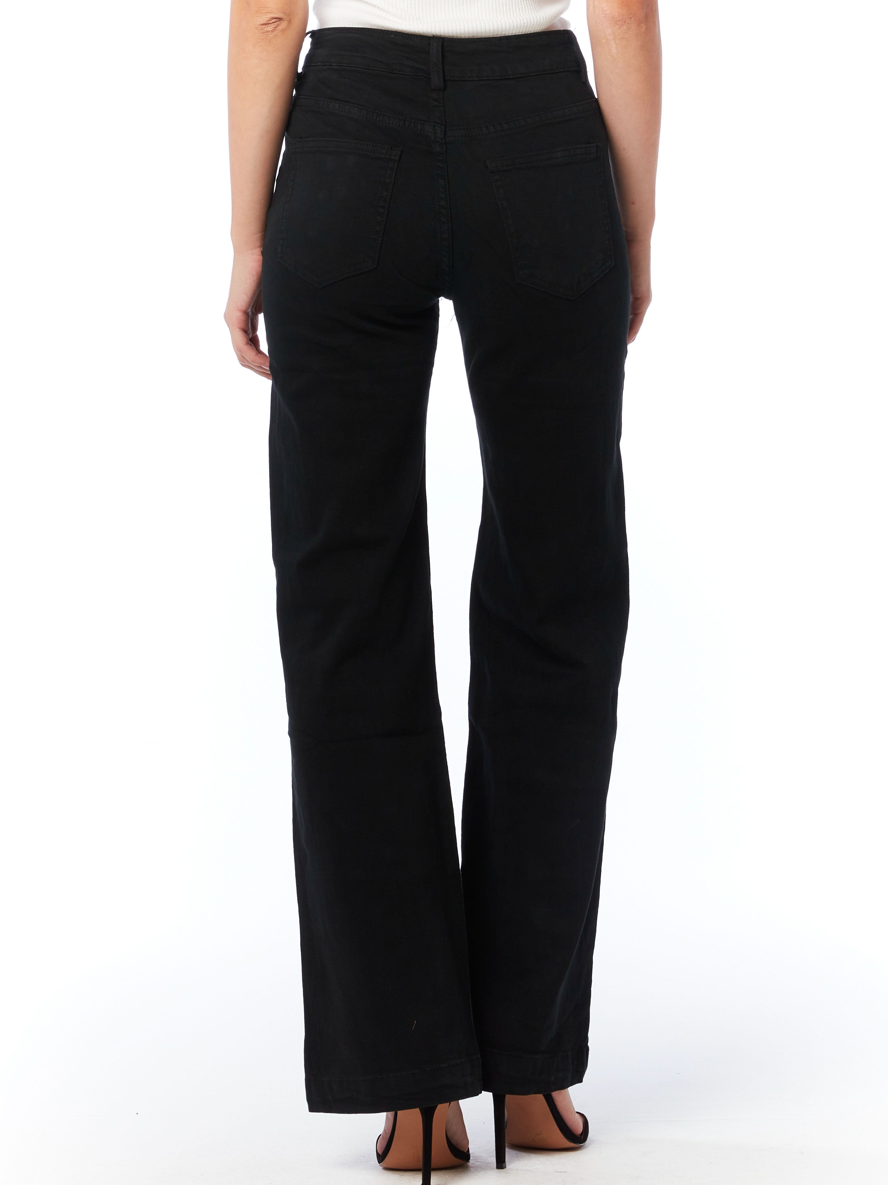 Doreen - Military button front jeans