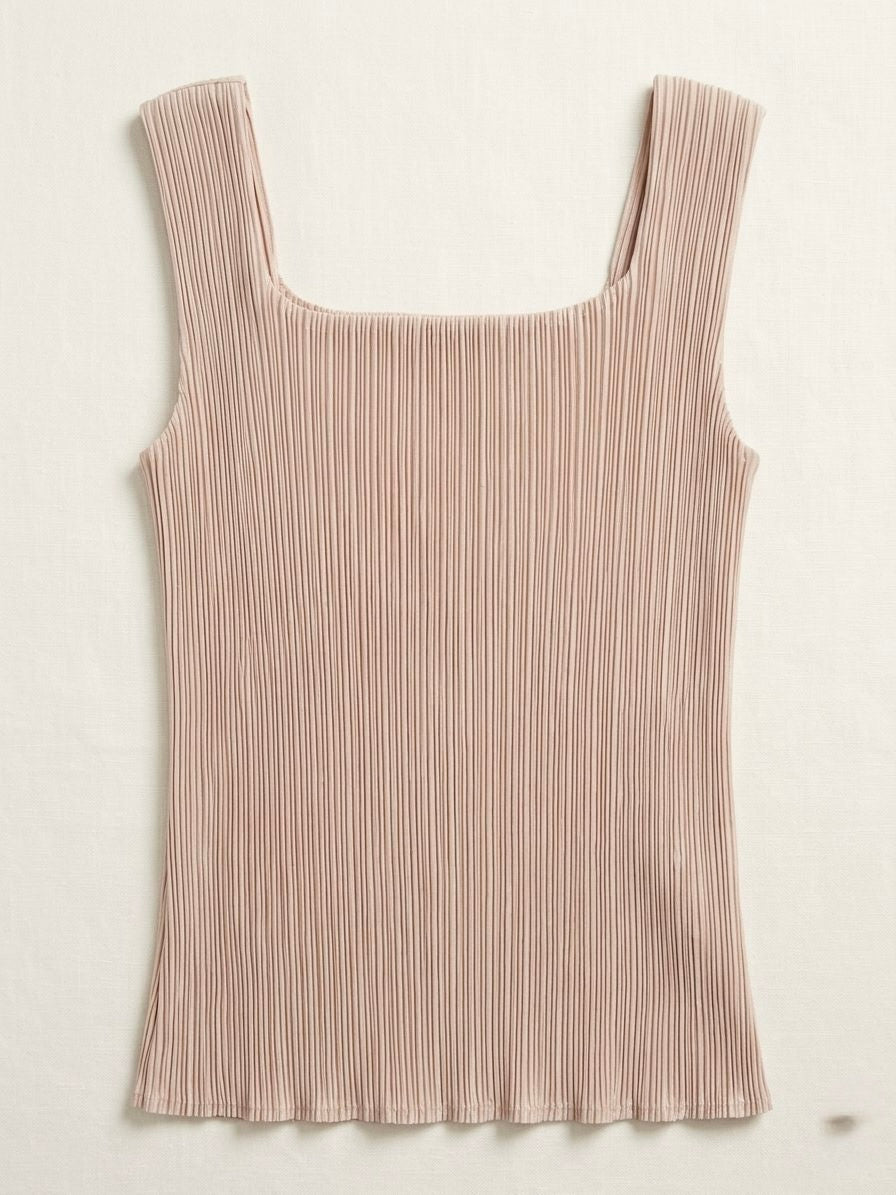 Logan - Pleated vest top