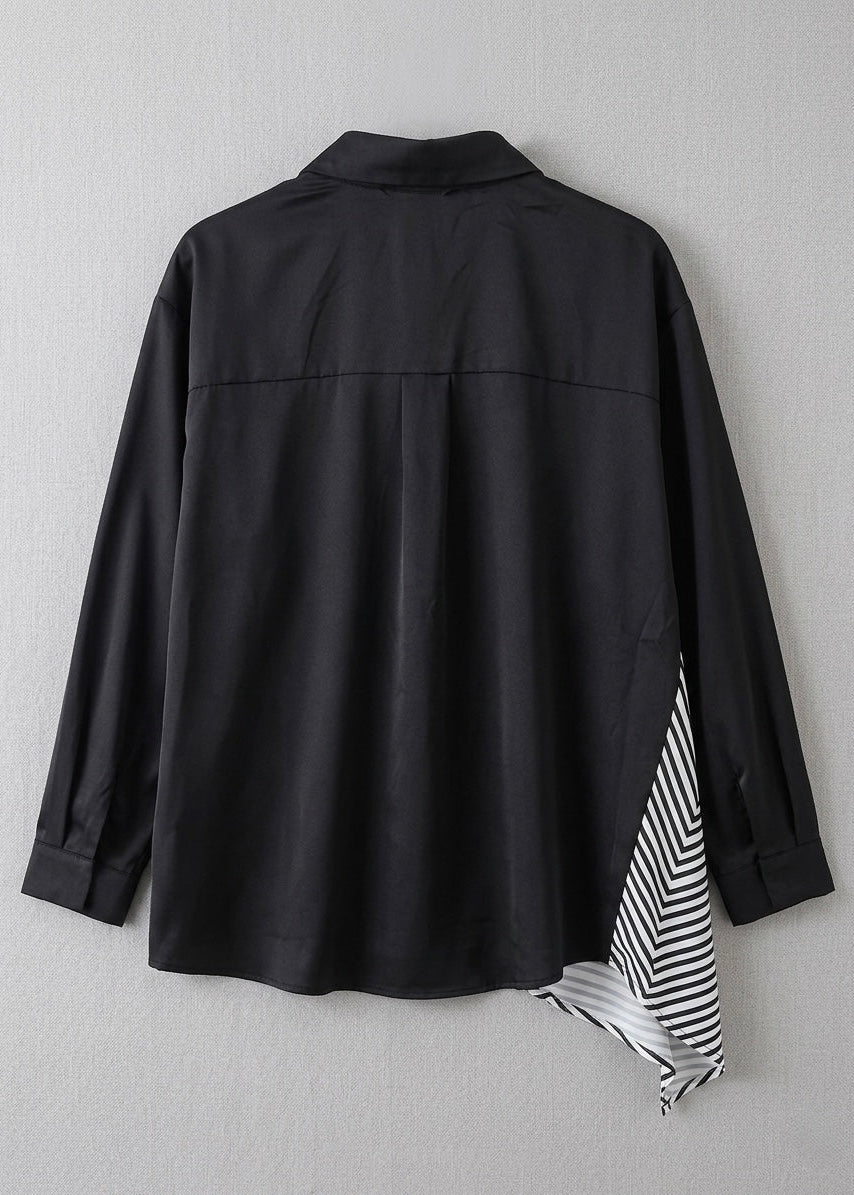 Lila - Monochrome Geometric Shirt