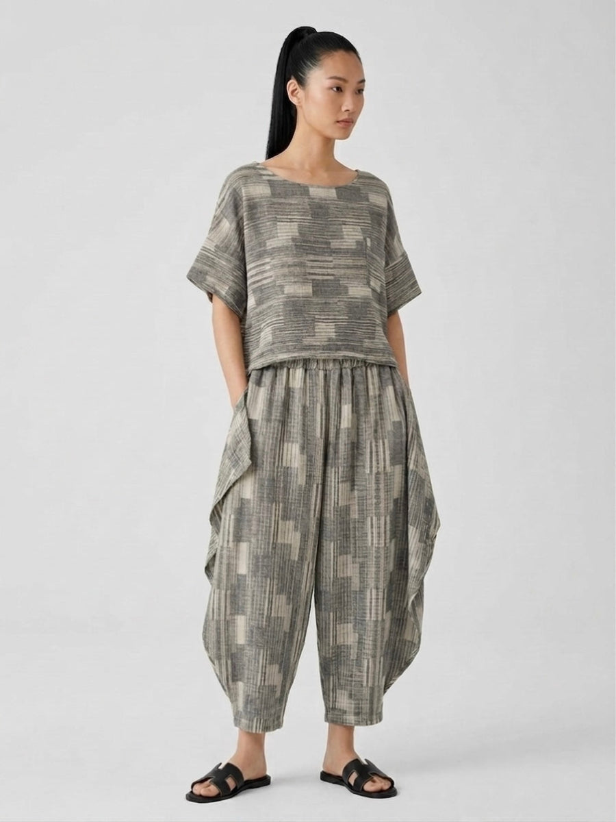 Elsa - Slub loose trouser