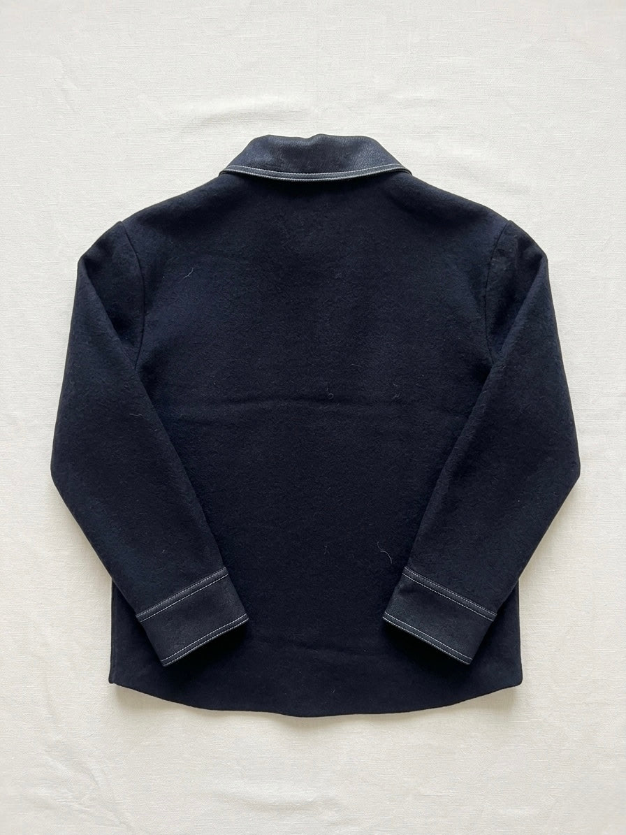 Senegal - Embellished knit & denim jacket