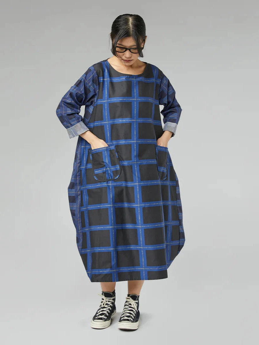 Maria - Oversized check dress