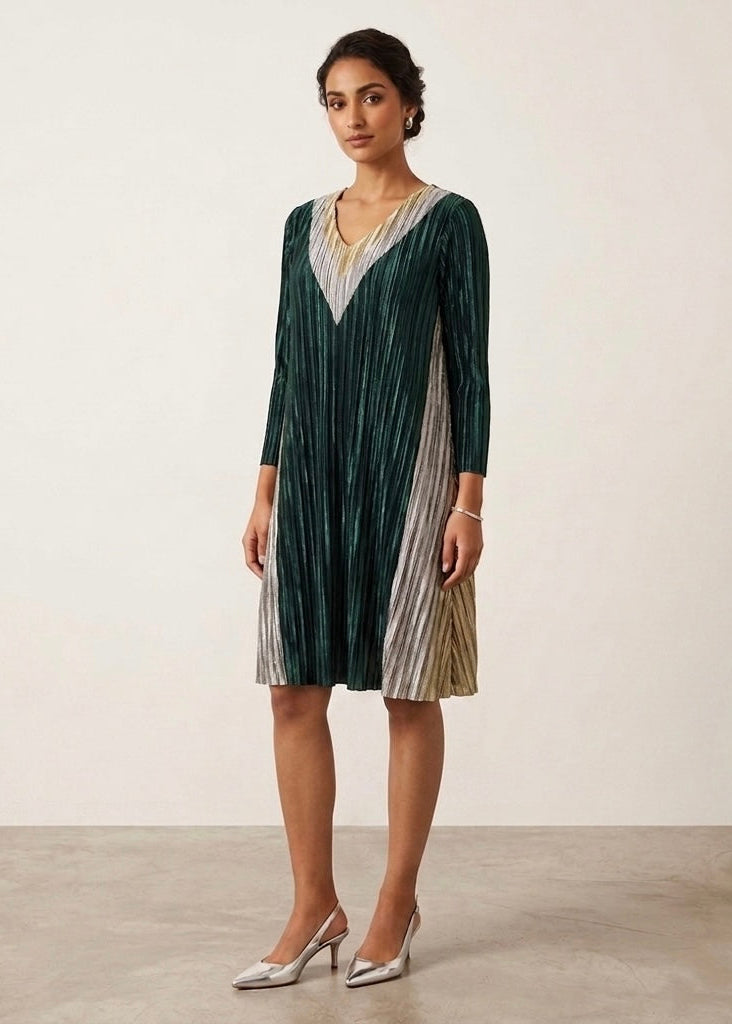 Zariah Velvet pleated tunic / dress