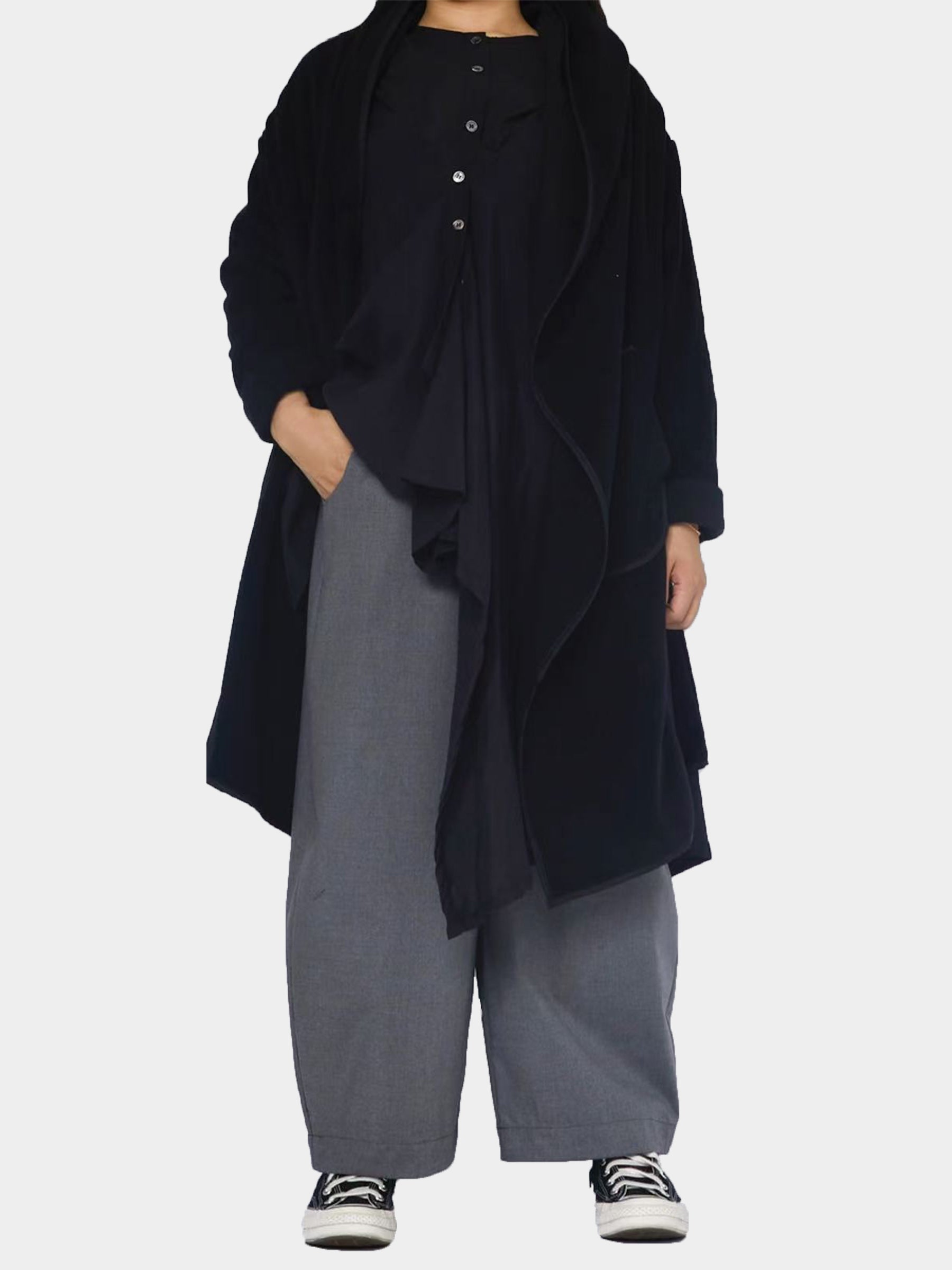 Anni - Waterfall hooded coat