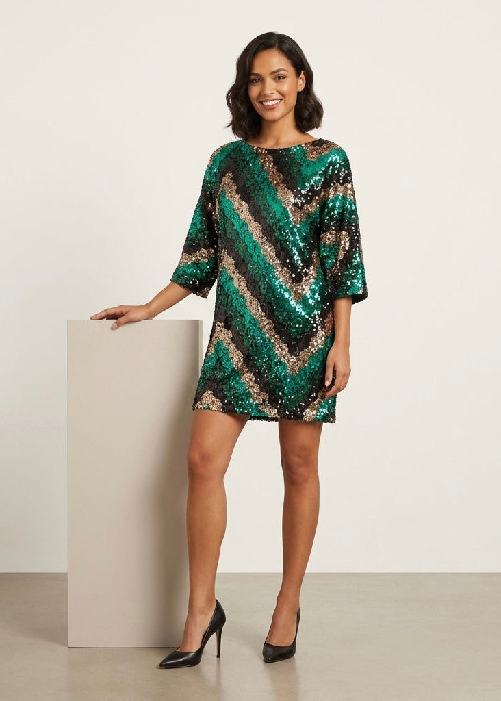 Riccard Sequin shiftdress