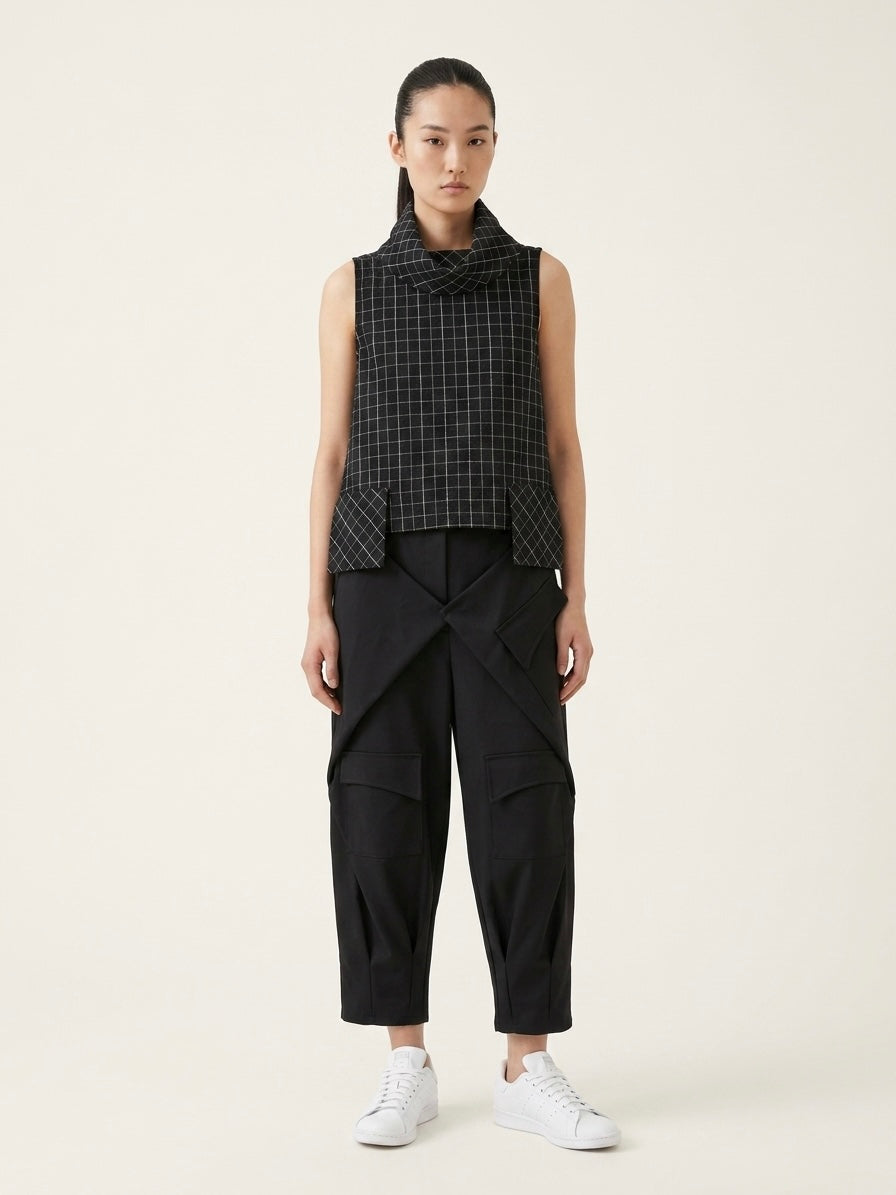 Victoria - checked pocket top