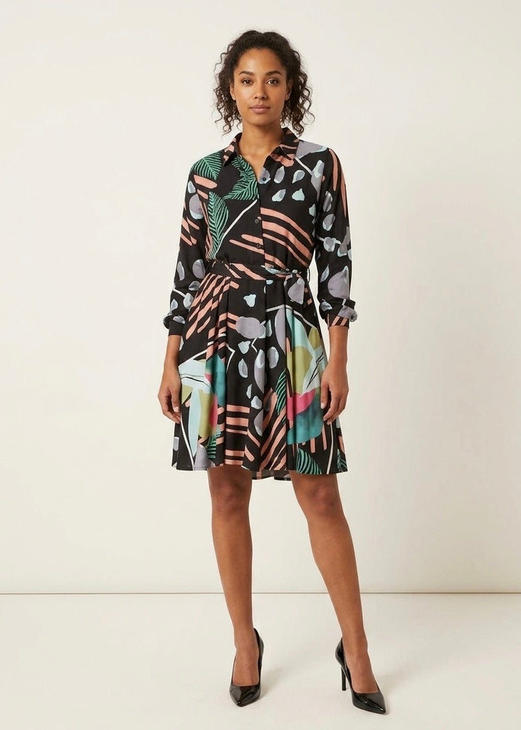 Tania Printed shirt dress