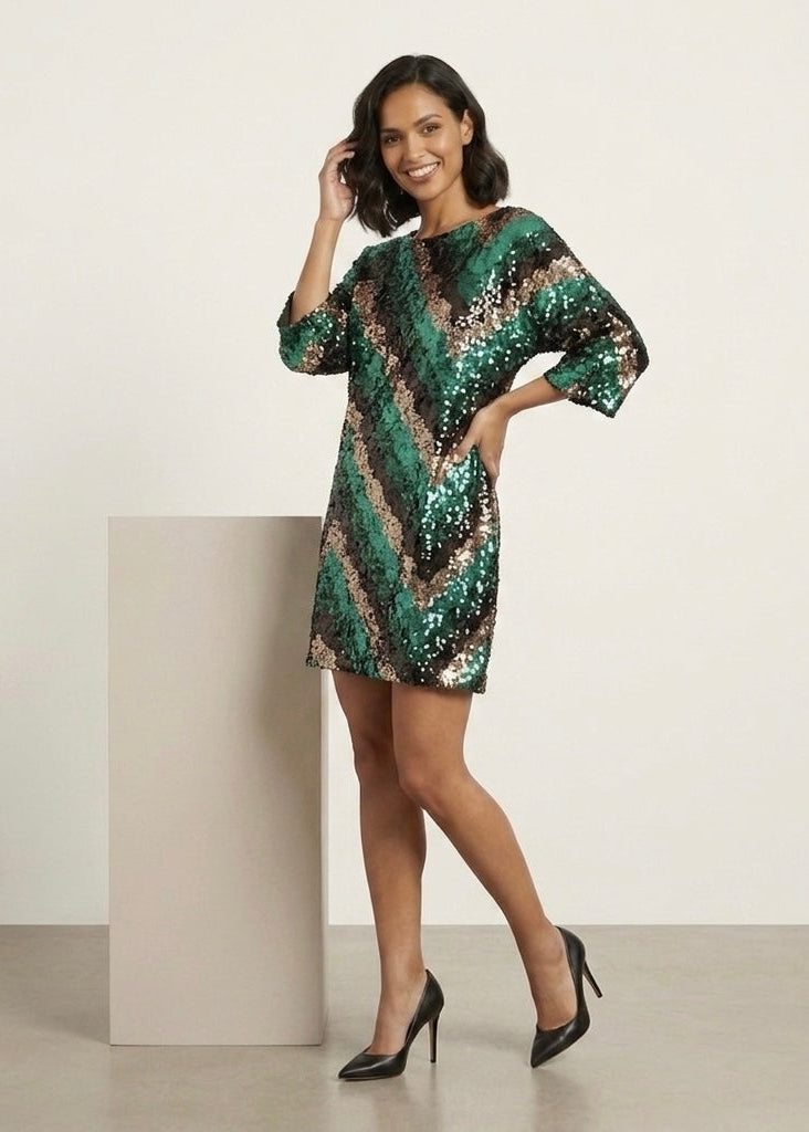 Riccard Sequin shiftdress