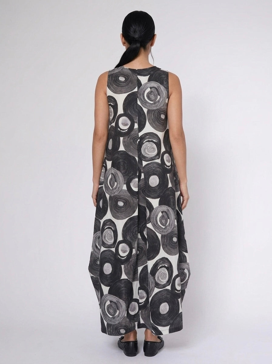 Jackie - Record print dress