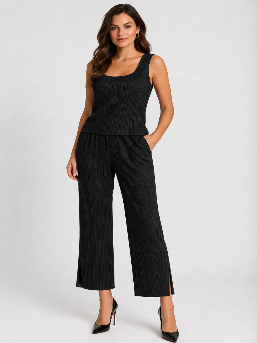 Logan - Pleated vest top