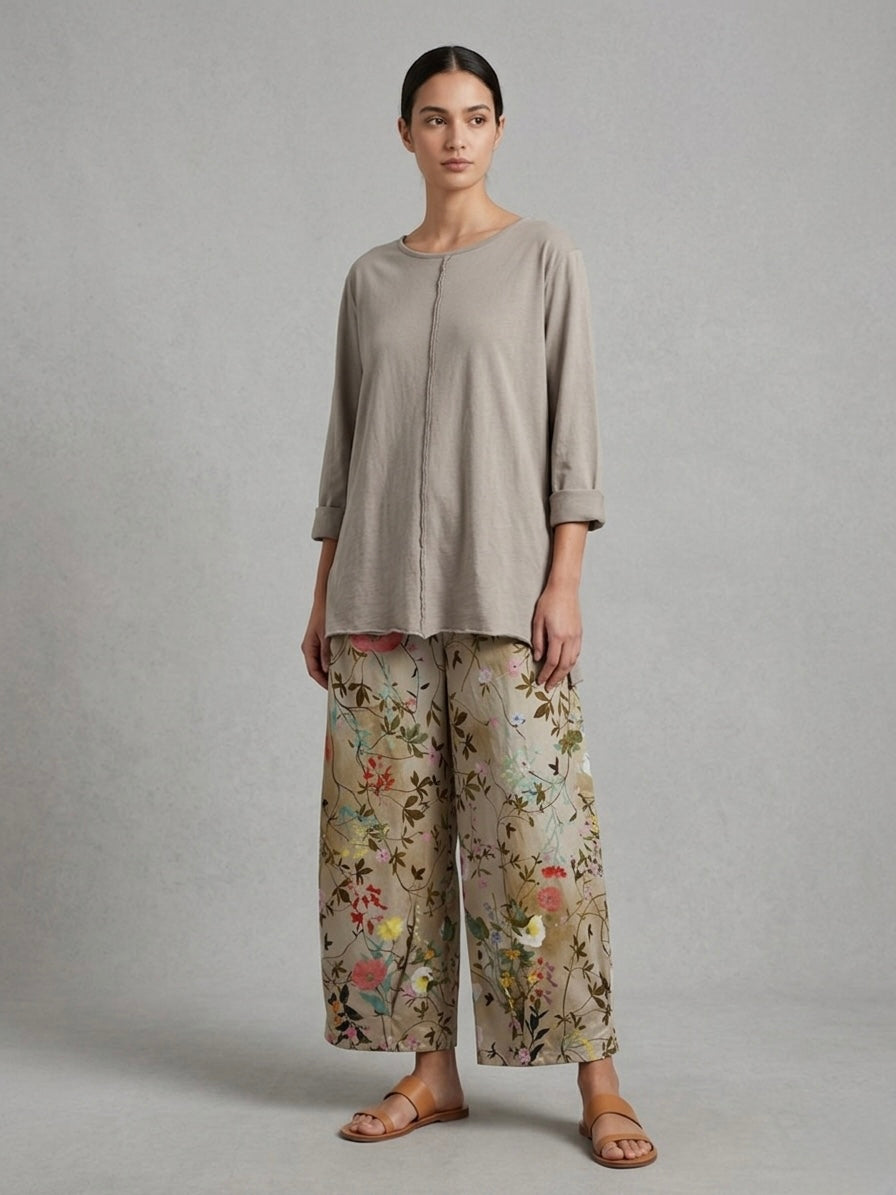 Nancie - Draped hem t.shirt