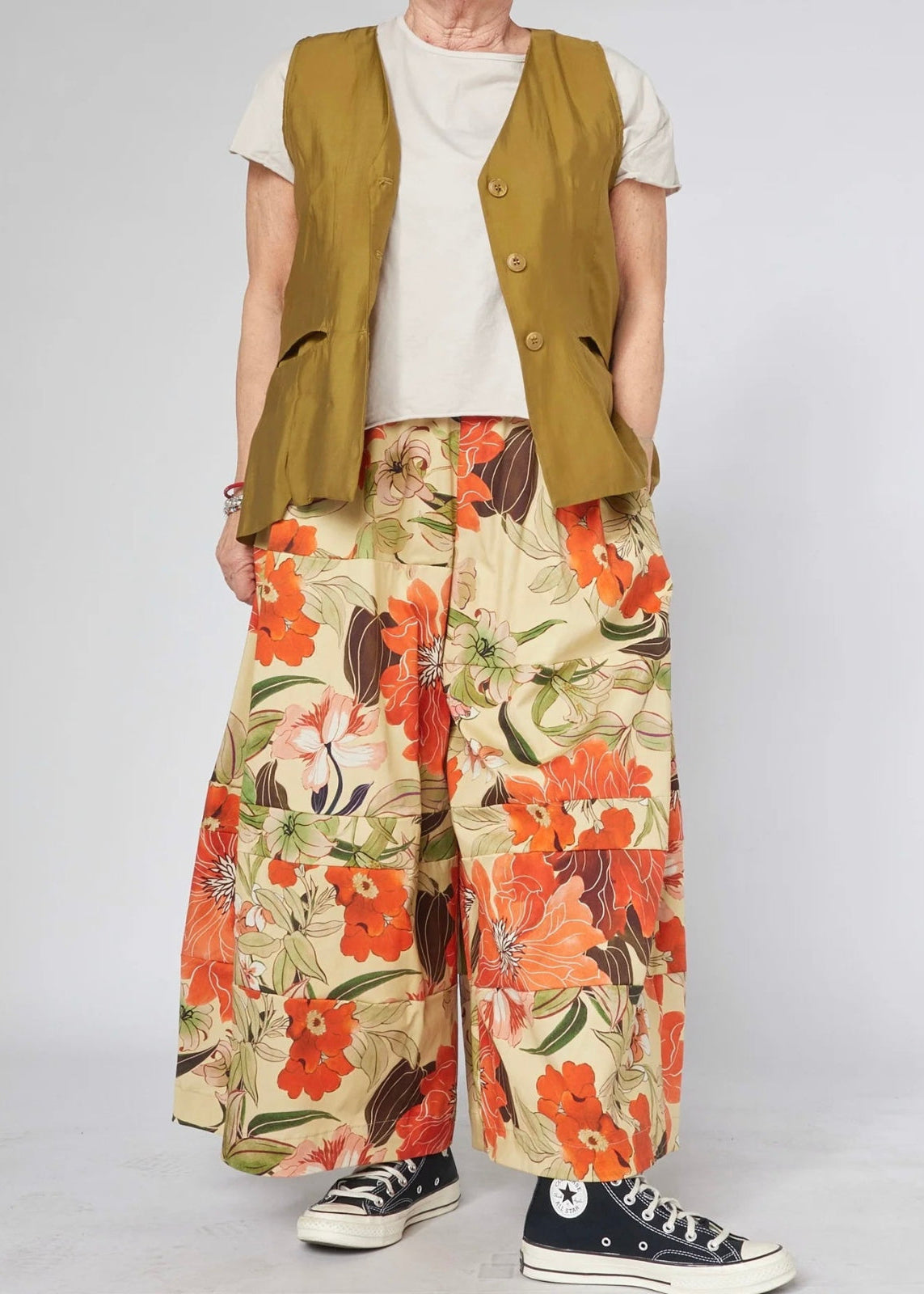 Wilma - Floral print ballon trouser