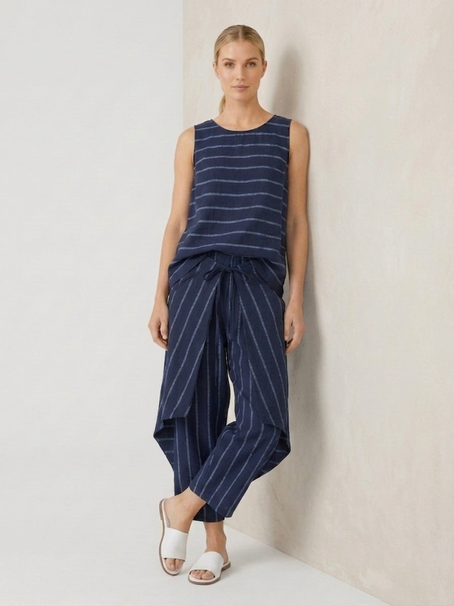Elsie - Metallic stripe top