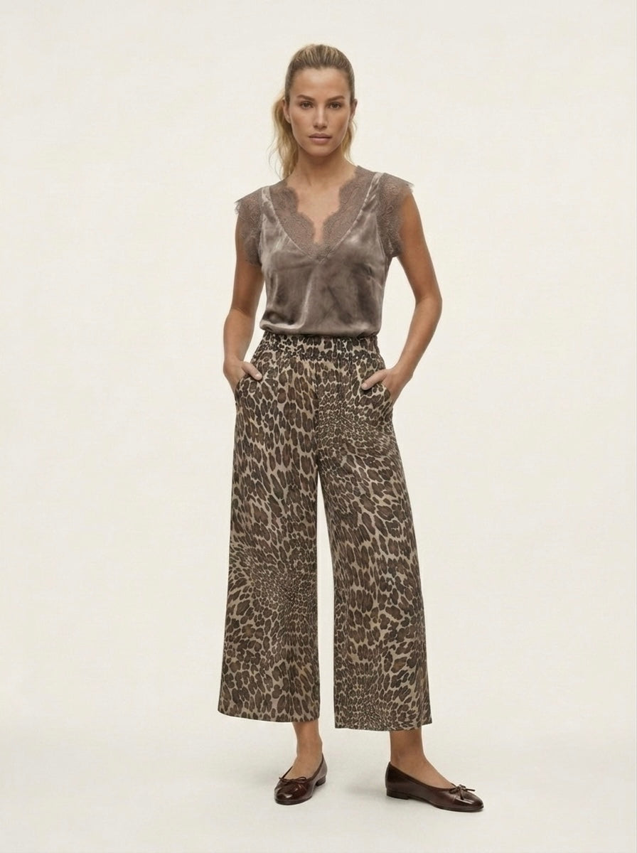 Stephi - Animal print trouser