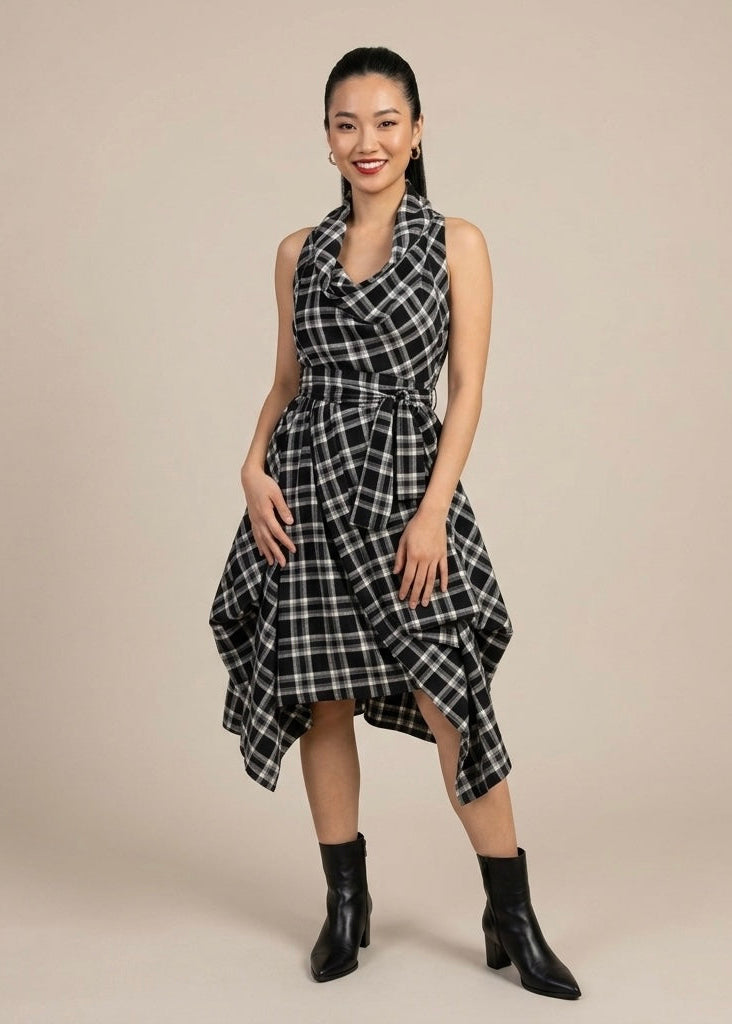 Bethany tartan dress