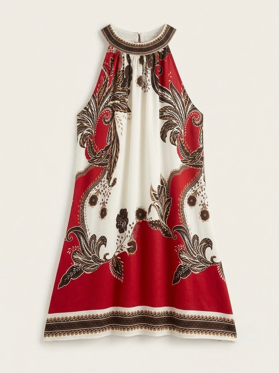 Bahamas - Printed halter neck trouser suit