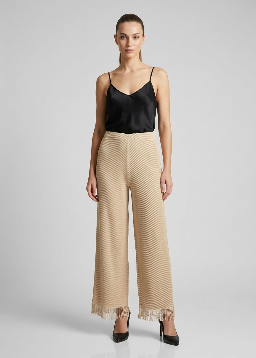 Tabitha Pleated cropped trouser