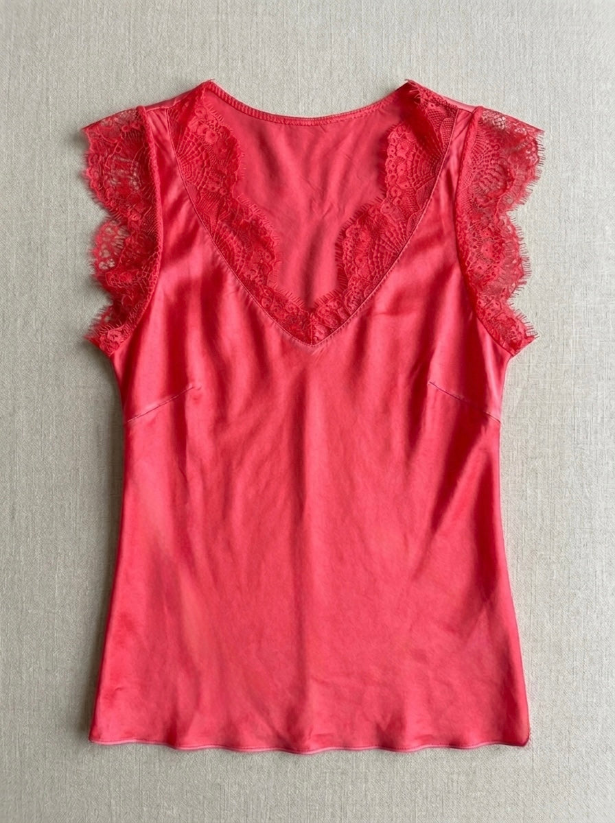 Lacey - Lace trim cami top