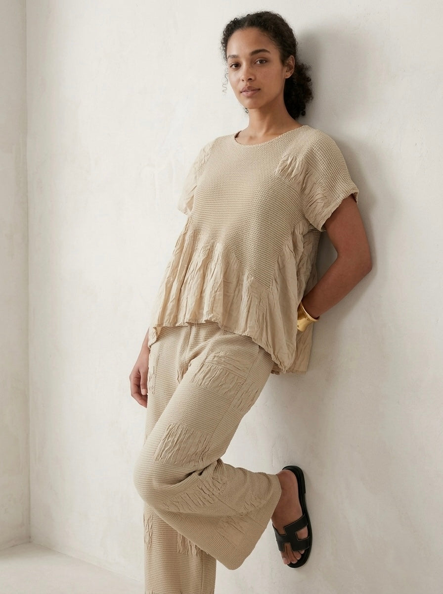 Aliya - Pixel pleat top