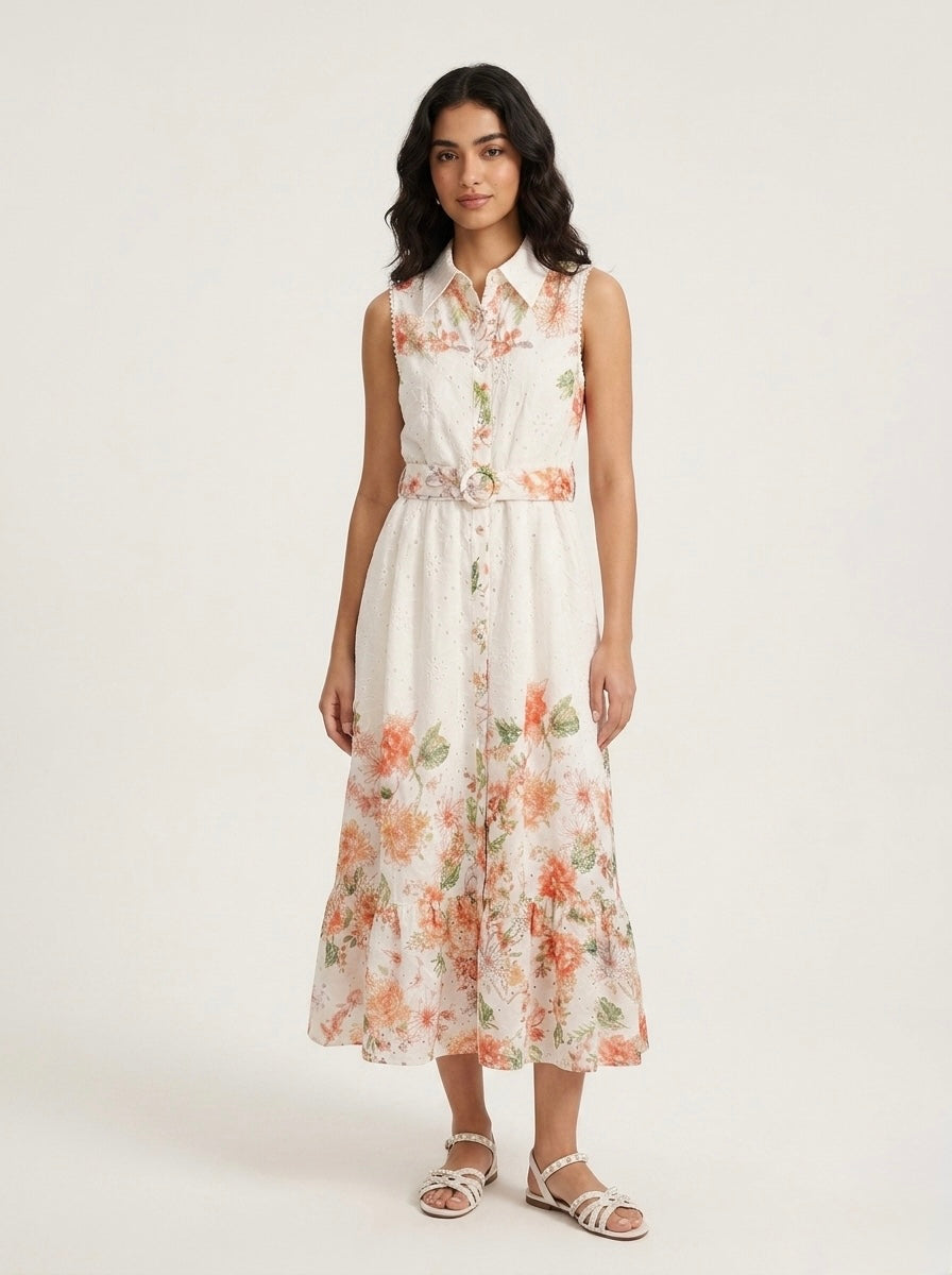 Lottie - Broderie anglais maxi dress