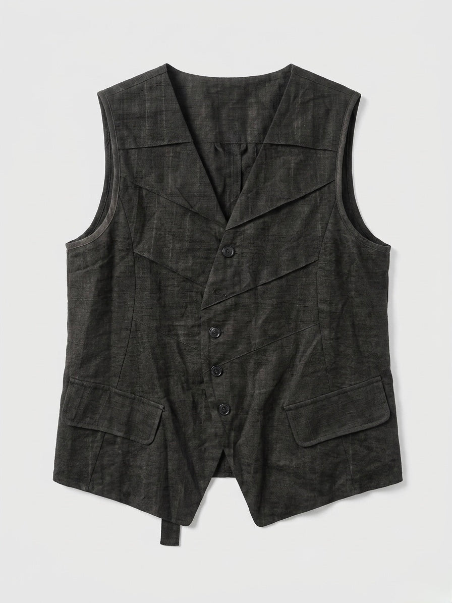 Ami - Distressed waistcoat