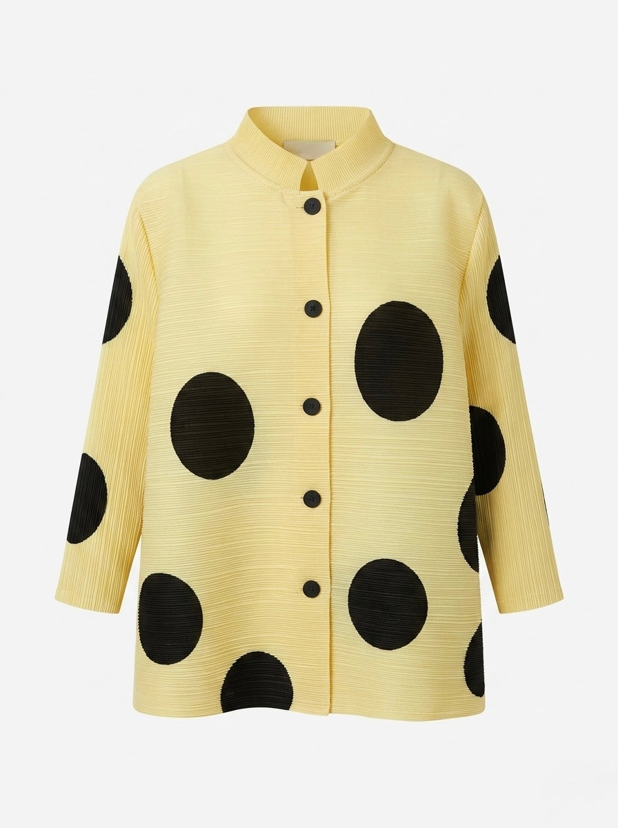 Eden - Short spot pleated jacket