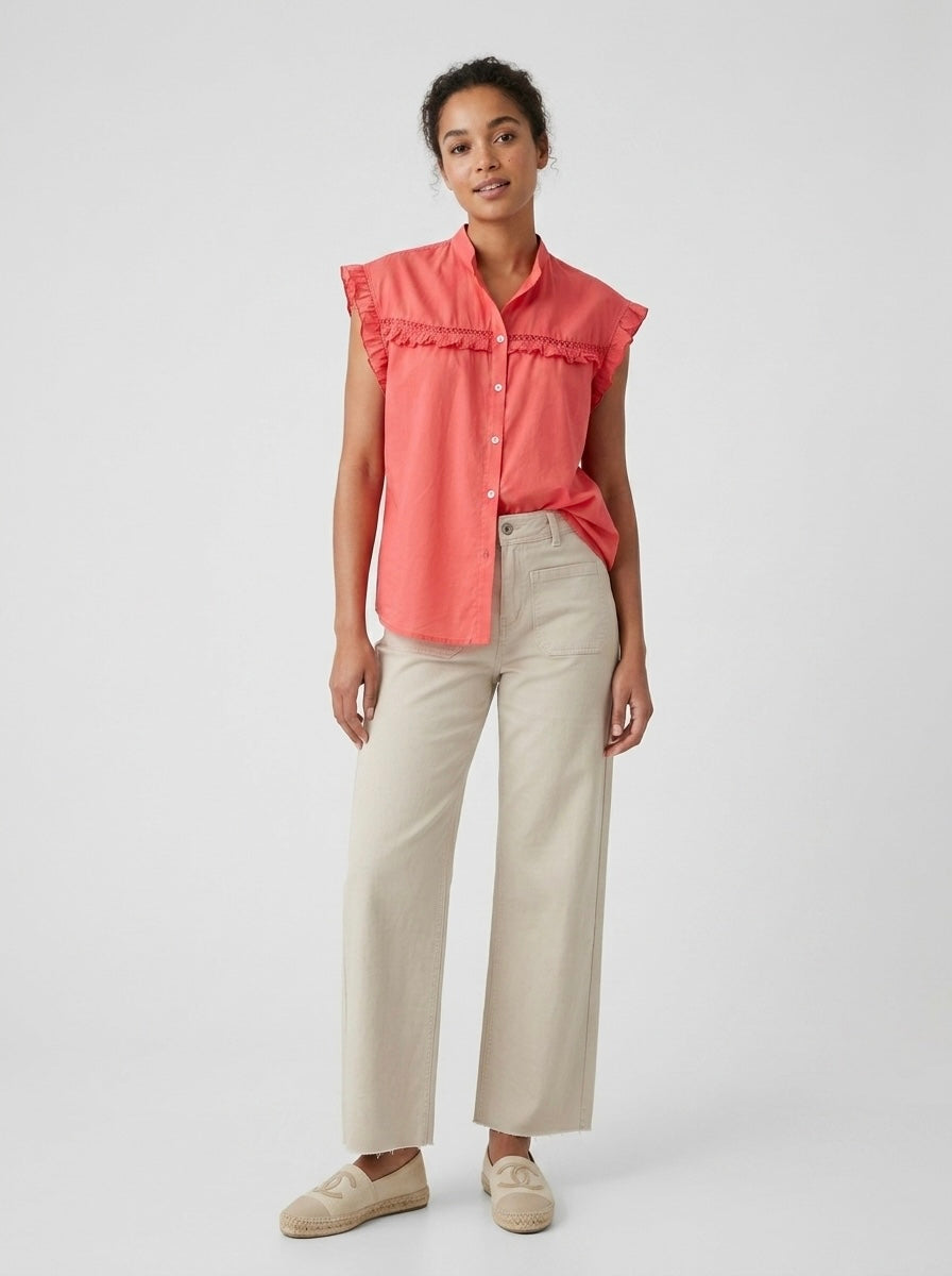 Louise - Cotton voile blouse