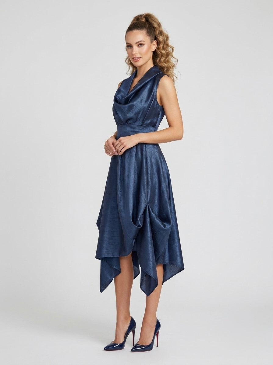 Bethany - Taffeta plain dress
