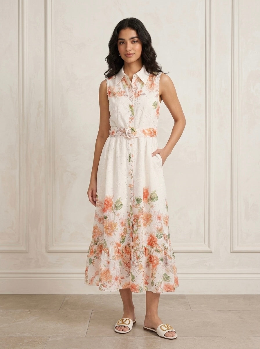 Lottie - Broderie anglais maxi dress