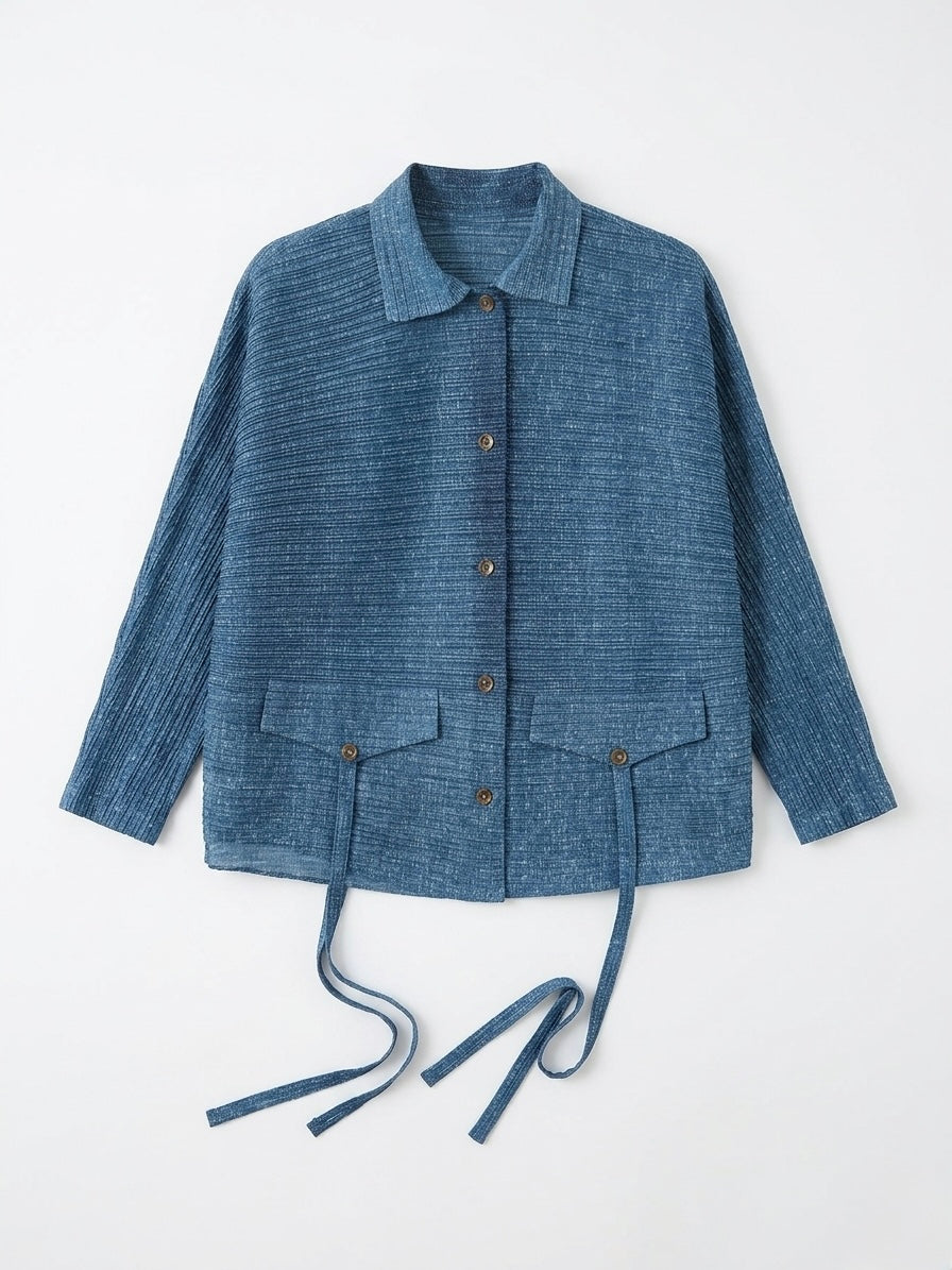 Jules - pleated bomber jacket