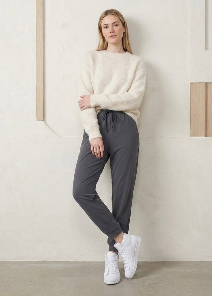 Margot track stretch grey trousers
