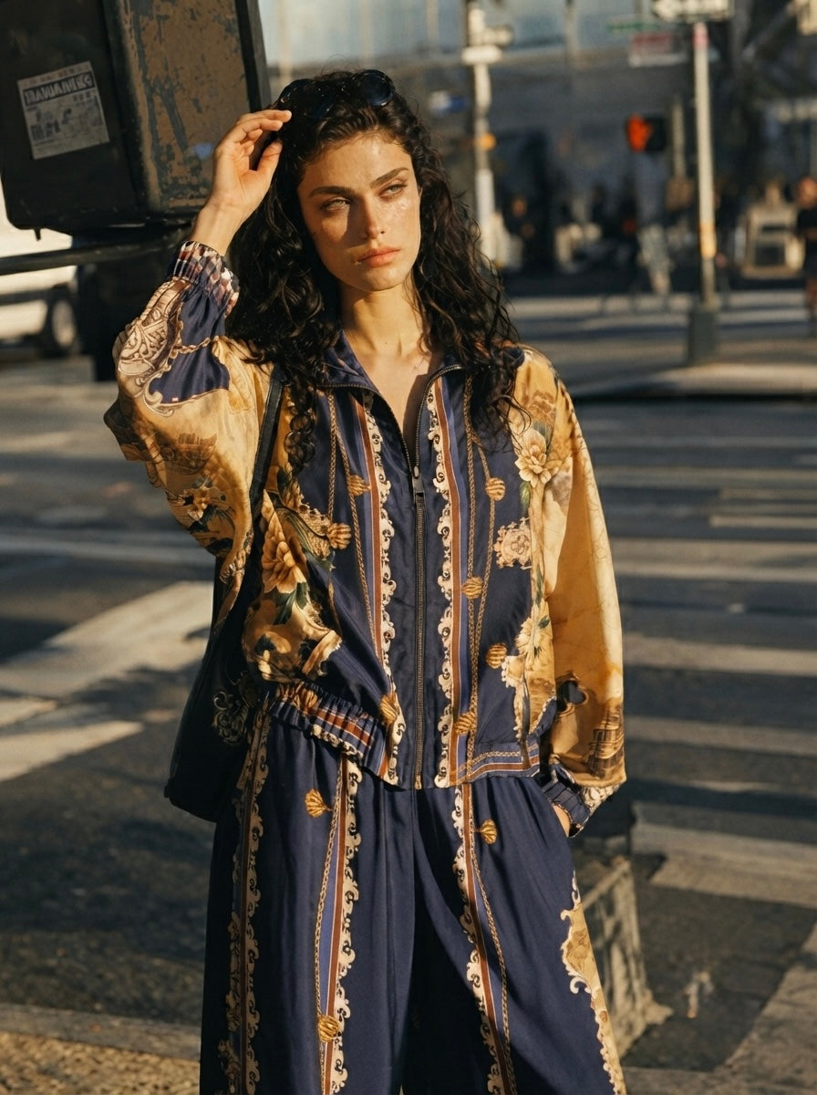 Edith - Printed bomber jacket