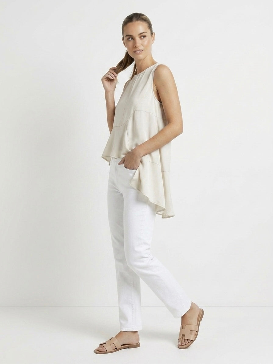 Lewis - asymmetric chiffon top
