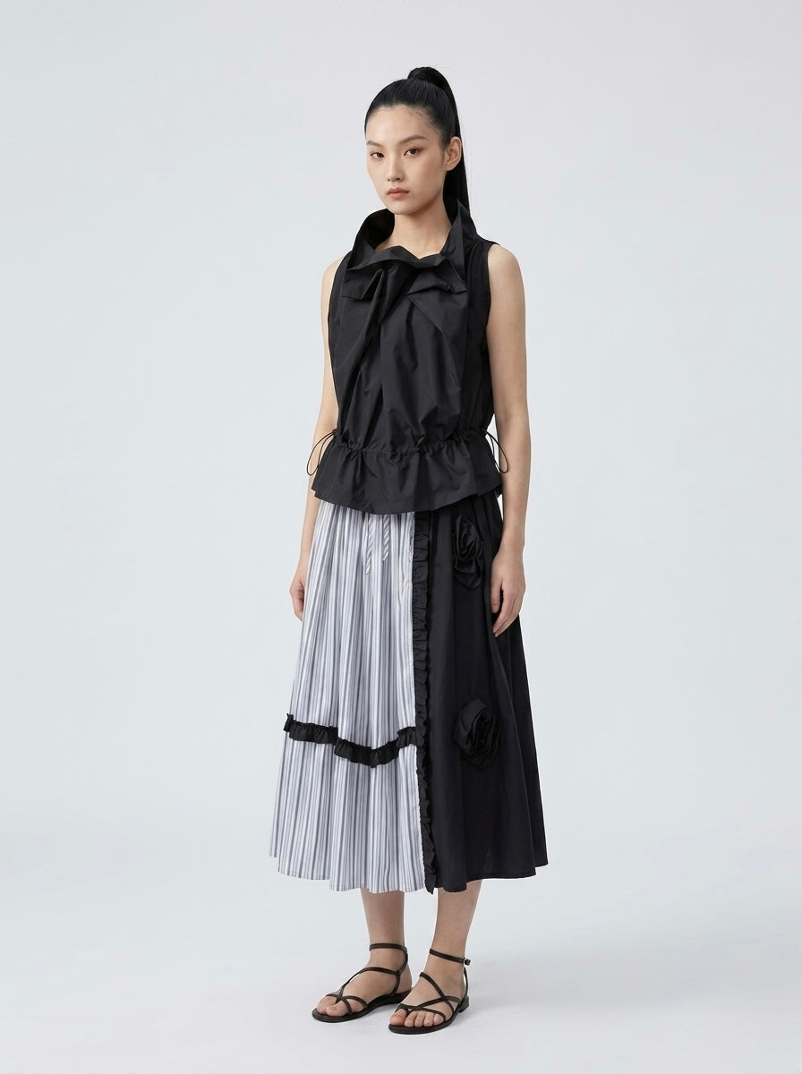 Rae - Taffeta gathered blouse