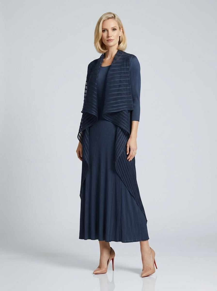 Natalia - Pleated shrug dress
