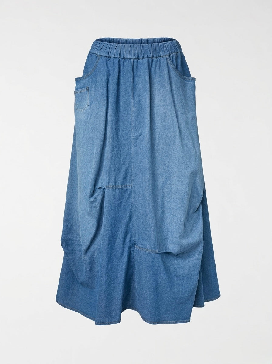 Sandra - Denim maxi skirt