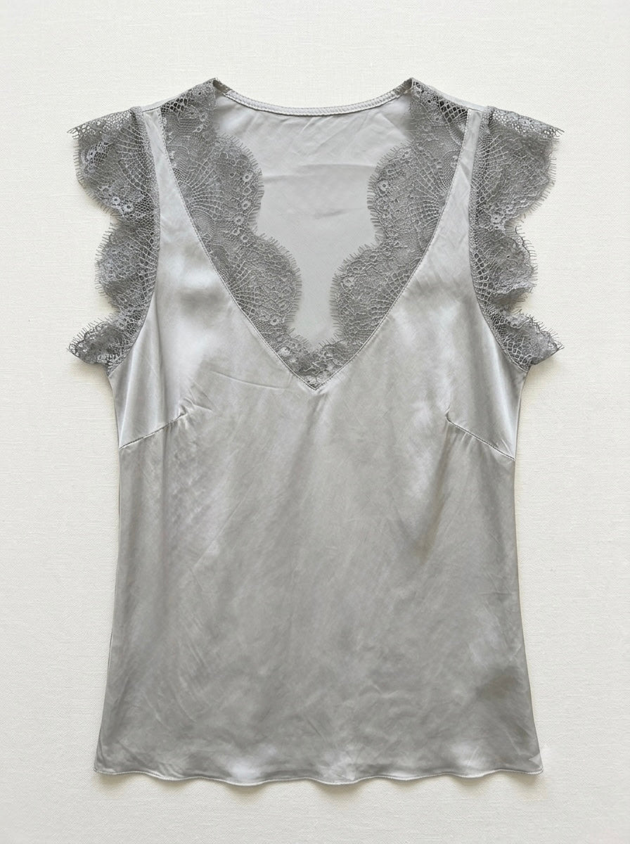 Lacey - Lace trim cami top