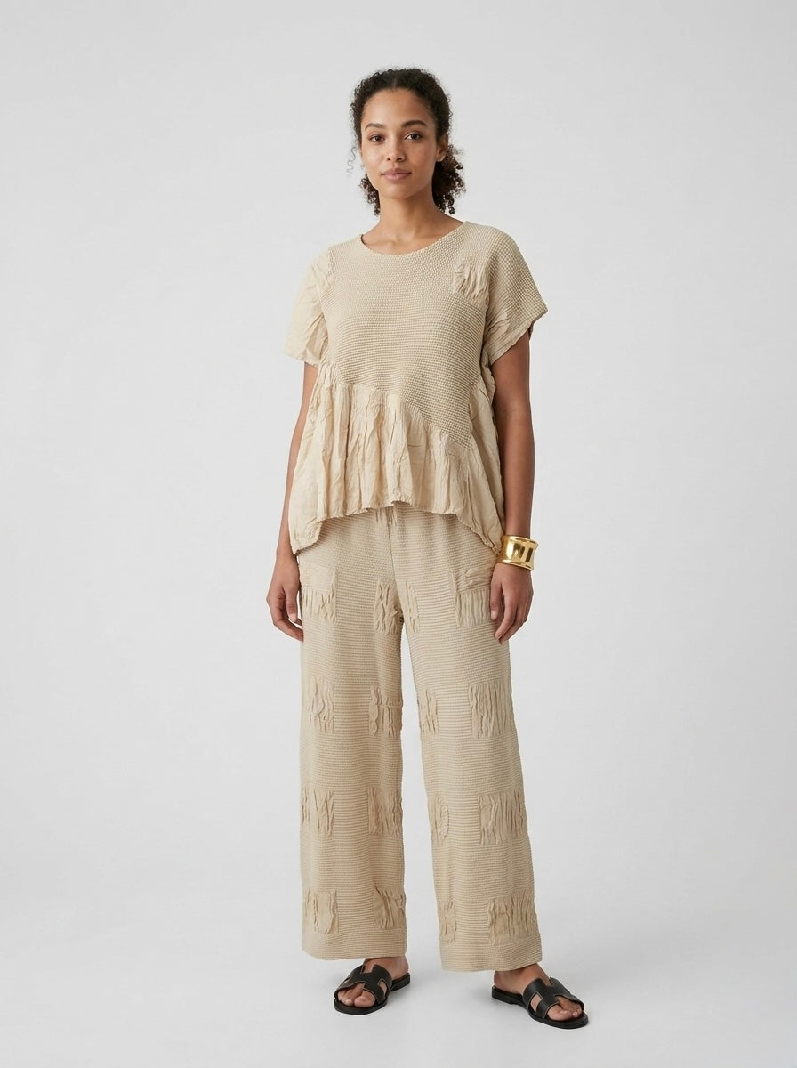 Aliya - Pixel pleat top